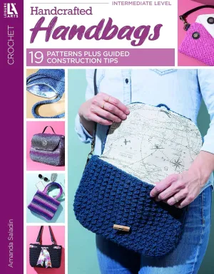 Leisure Arts Crochet Handcrafted Handbags Bk