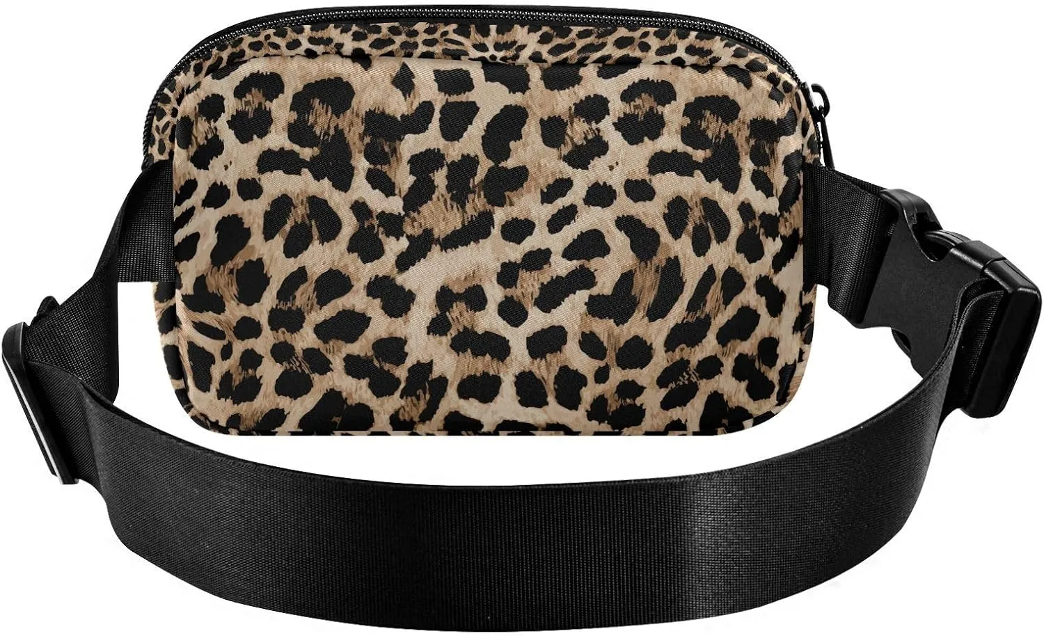 Leopard Print Fanny Pack for Men Women Belt Bag Fashion Waist Pouch with Adjustable Strap Lightweight for Outdoor Sports Running Traveling Hiking Camping Cycling