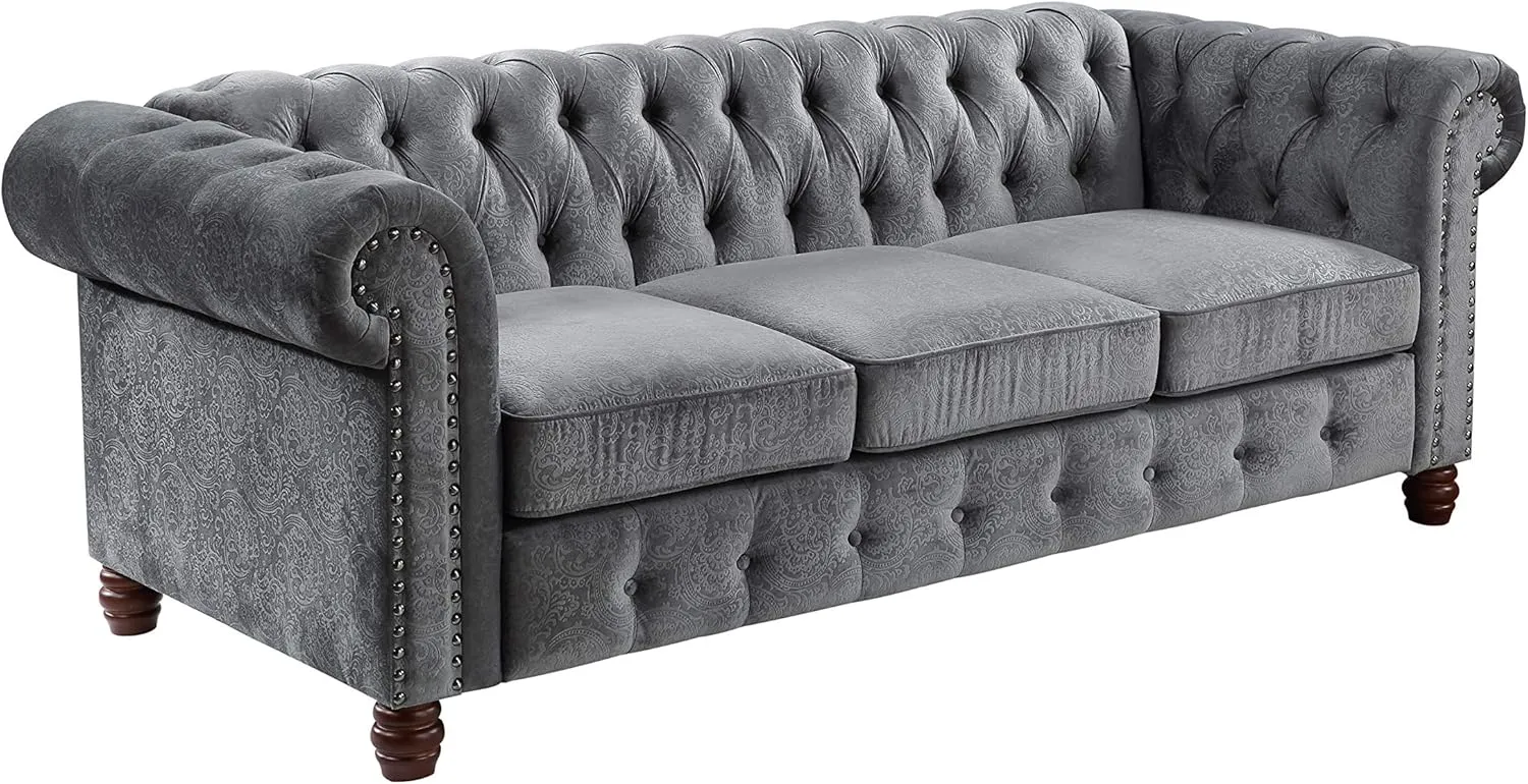 Lexicon Boswell Living Room Sofa, Dark Gray