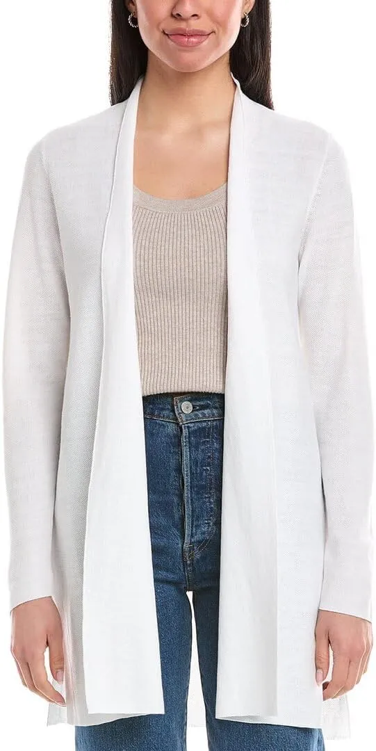 Linen-Blend Cardigan
