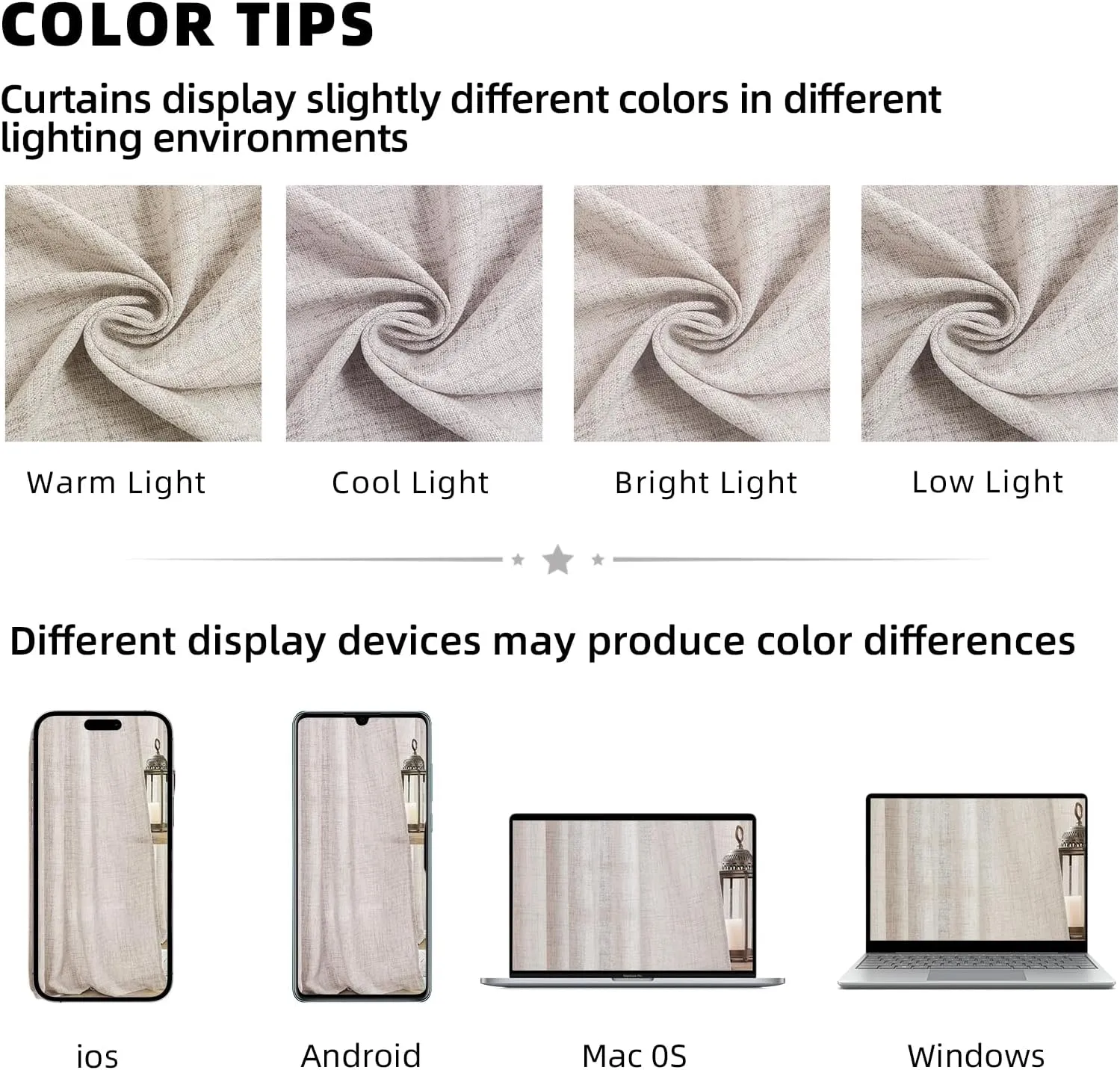 Linen Drapes 95 Inch Long Curtains 2 Panels Set Rod Pocket Back Tab Light Filtering Privacy Window Sheer Curtain Panels for Living Room Bedroom Farmhouse, 50x95 in Long