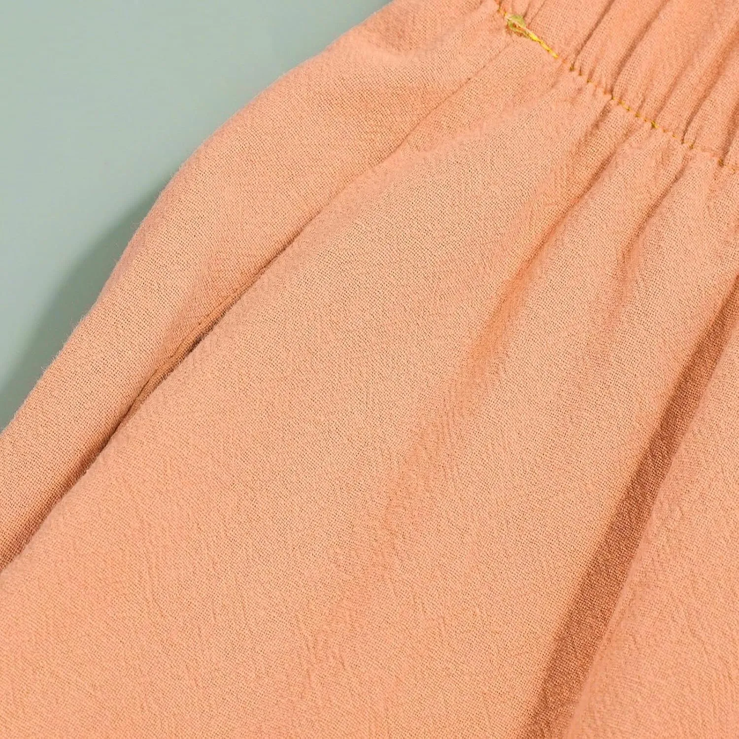 Linen Pants for Women Wide Leg High Waisted Drawstring Trousers Summer Casual Loose Trendy Beach Pants with Pockets