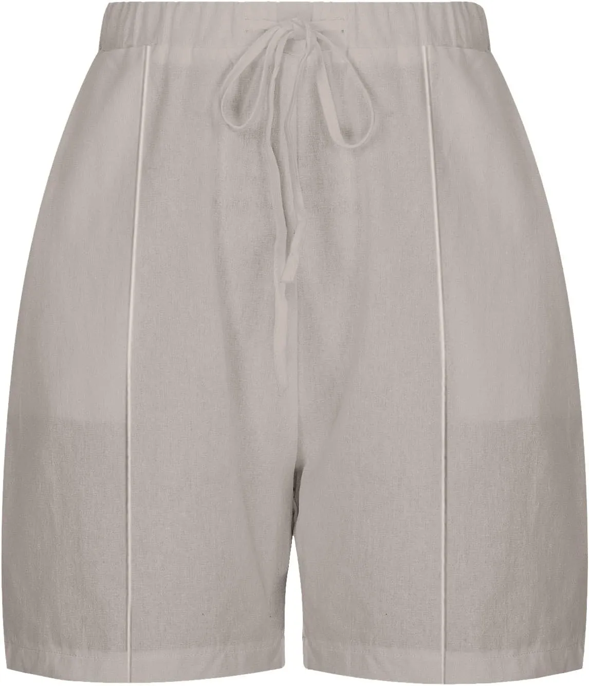 Linen Shorts for Women Drawstring Elastic High Waist Linen Shorts Casual Summer Beach Vacation Pants with Pockets