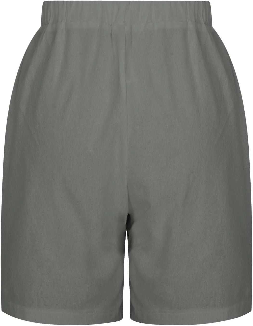Linen Shorts for Women Drawstring Elastic High Waist Linen Shorts Casual Summer Beach Vacation Pants with Pockets