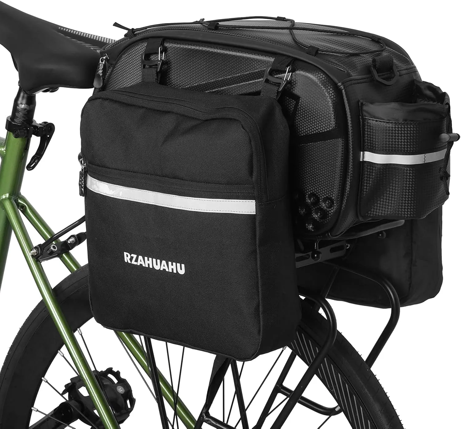 Lixada Bicycle Pannier Bag Waterproof Bike Rear Rack Bag Portable Bike Seat Carrier Bag Road Bike Storage Bag