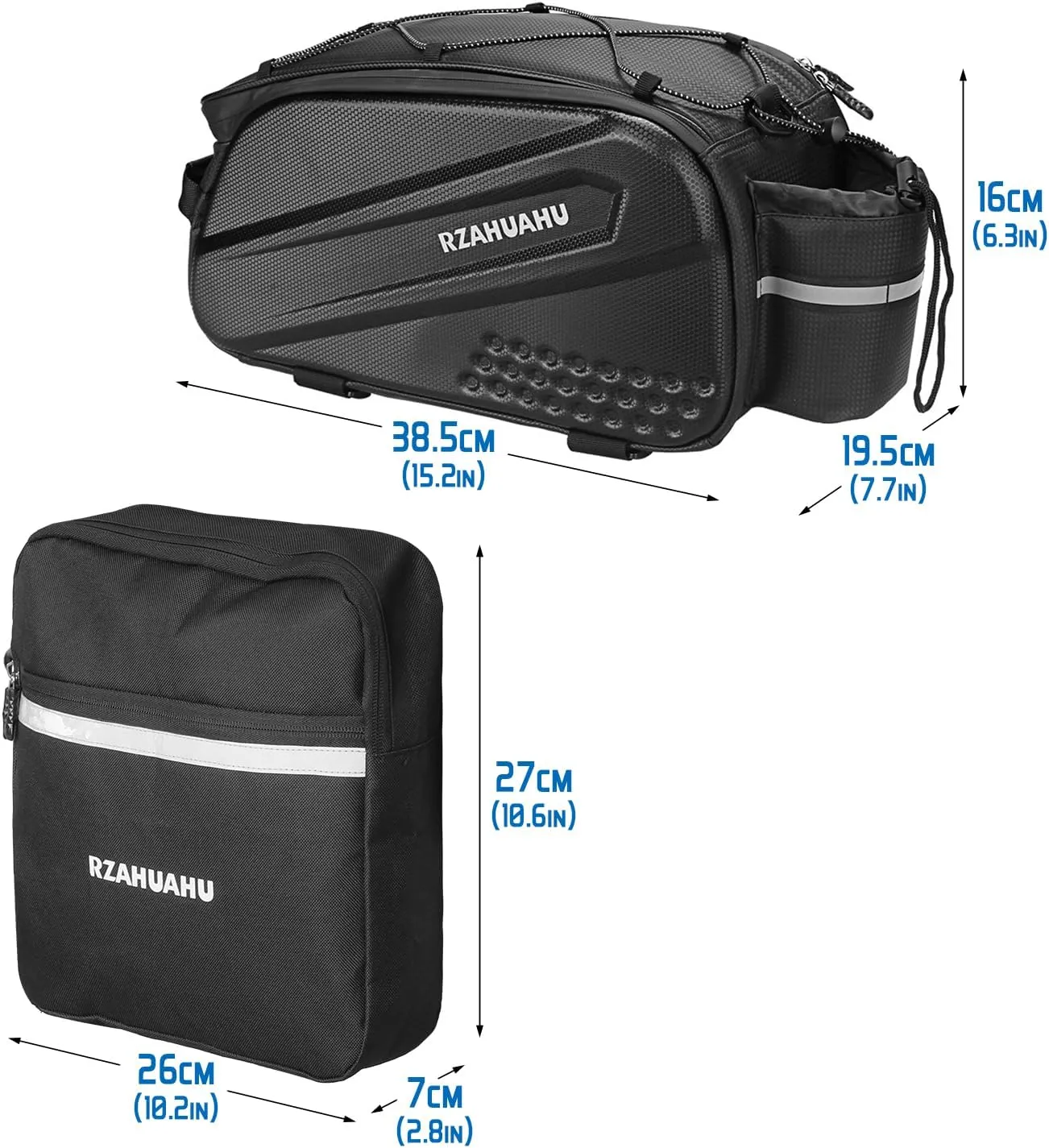 Lixada Bicycle Pannier Bag Waterproof Bike Rear Rack Bag Portable Bike Seat Carrier Bag Road Bike Storage Bag