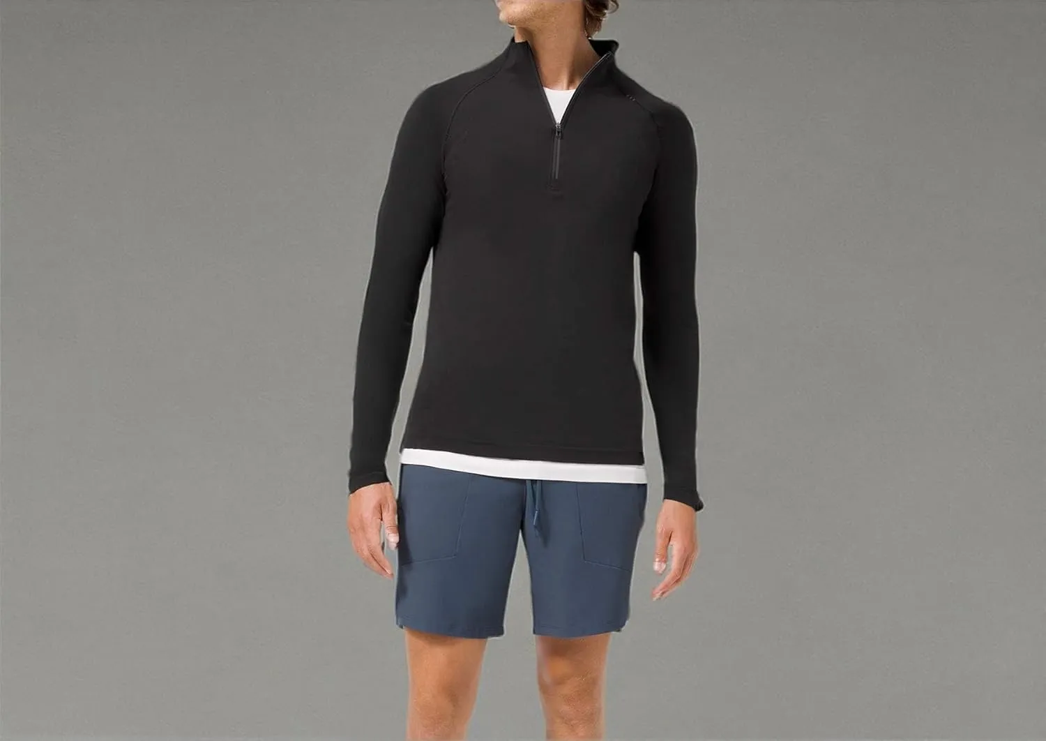 lululemon Mens Metal Vent Tech 1/2 Zip Long Sleeve Shirt