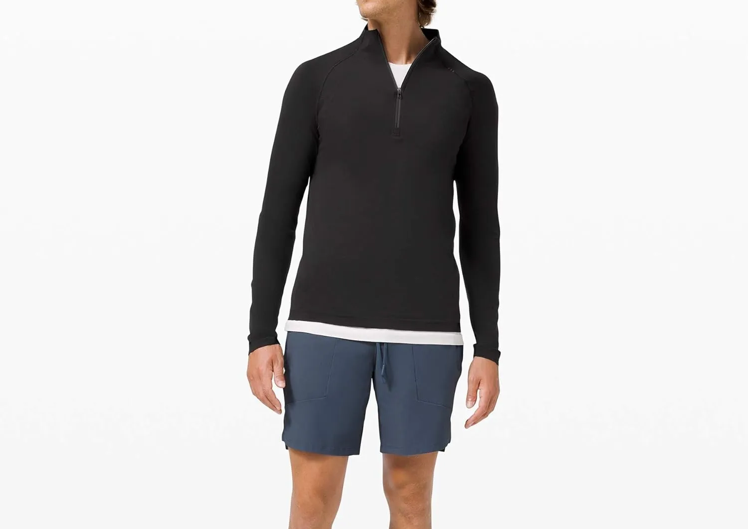 lululemon Mens Metal Vent Tech 1/2 Zip Long Sleeve Shirt