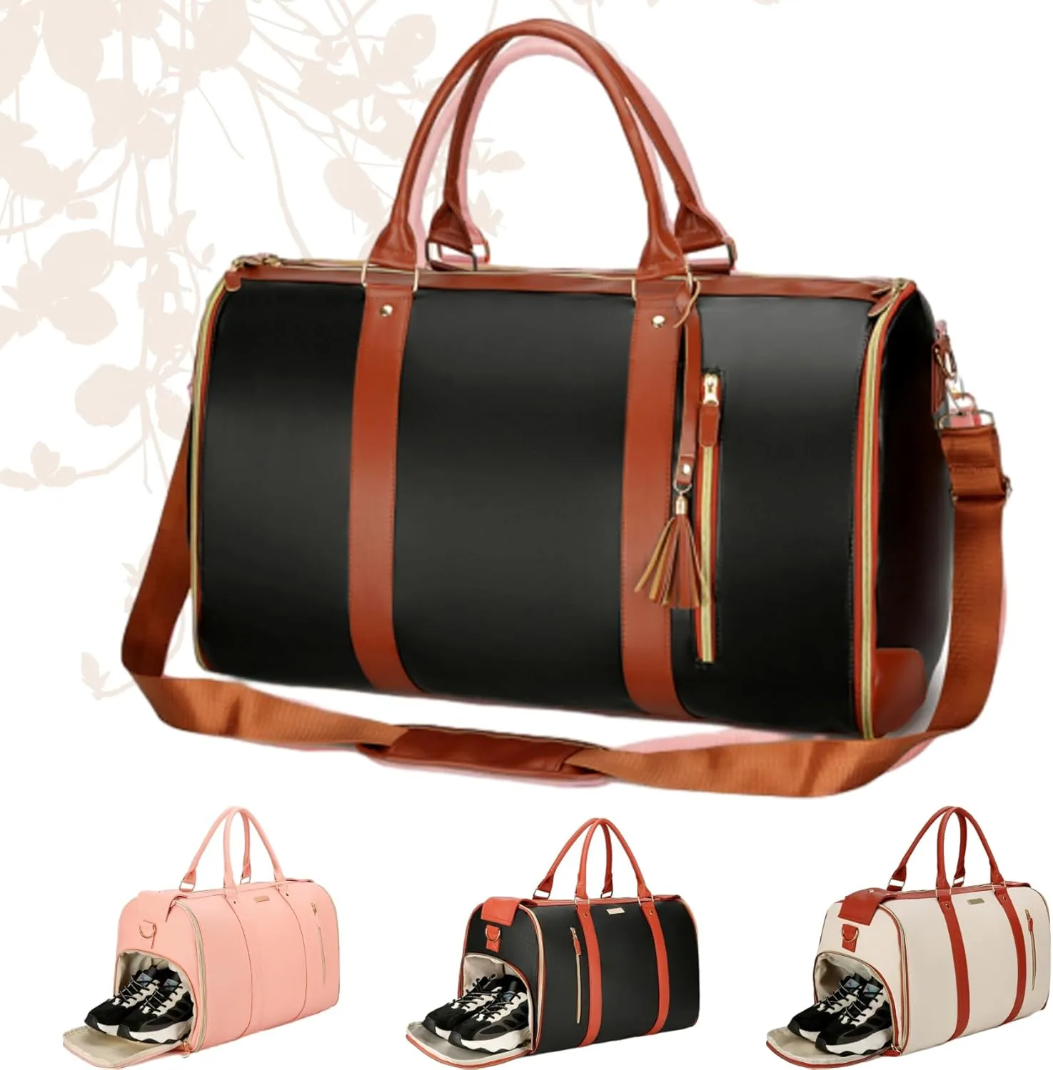 Lux Mega Travel Bag, Lux Mega Bag, Lux Travel Bags for Women, Foldable & Portable Travel Bag for Women (Black)