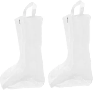 Luxshiny Portable Boot Storage Bag Set 2 Pcs Waterproof Zipper Closure Boot for Travel Compact Space-saving