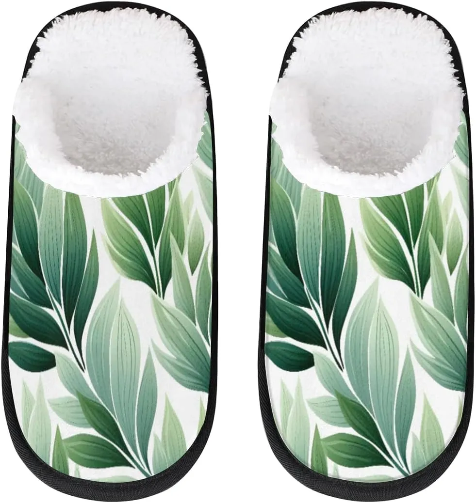 Maple Leaves Rustic Slippers for Women Soft Non-Slip Indoor Slippers Home Slippers