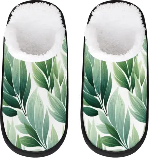Maple Leaves Rustic Slippers for Women Soft Non-Slip Indoor Slippers Home Slippers