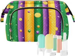 Mardi Gras Beads Makeup Bag Waterproof Makeup Bag With Handle Jewelry for Jewelry Organizer