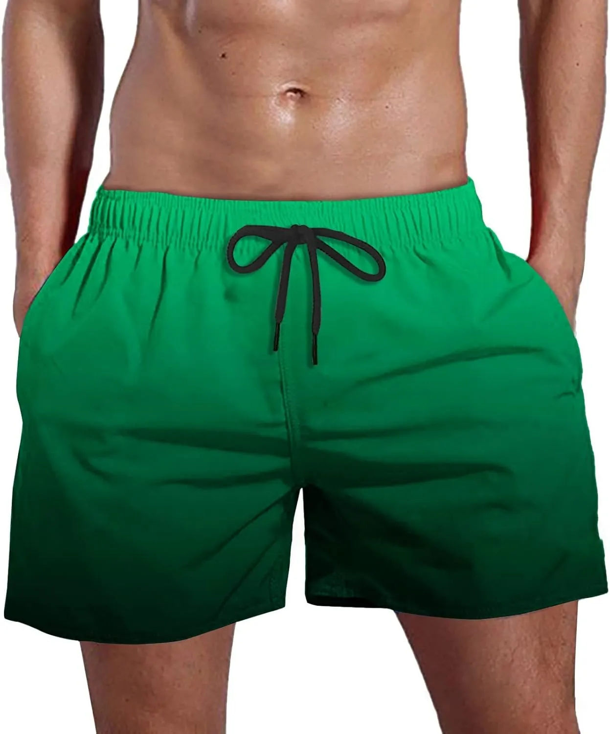 Men Drawstring Running Surfing Sports Plus Size Beach Shorts Board Pants Swimsuit Men Swimming Pool Shorts for Men