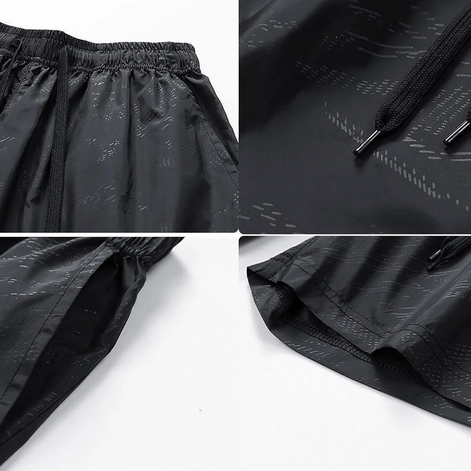 Men's Athletic Shorts Summer Lounge Drawstring Vacation Beach Pants Fashion Loose Elastic Waist Pants with Pockets