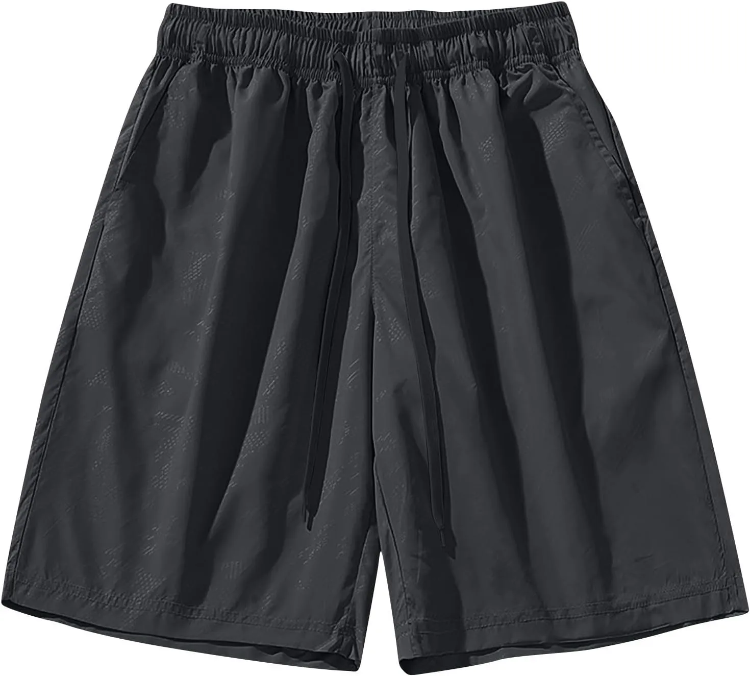 Men's Athletic Shorts Summer Lounge Drawstring Vacation Beach Pants Fashion Loose Elastic Waist Pants with Pockets