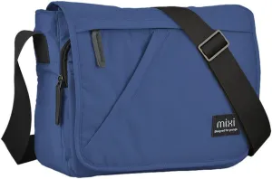 mens bag portable shoulder bag Nylon sports bag man travel backpack women barrel bag bucket Handbag (Blue)
