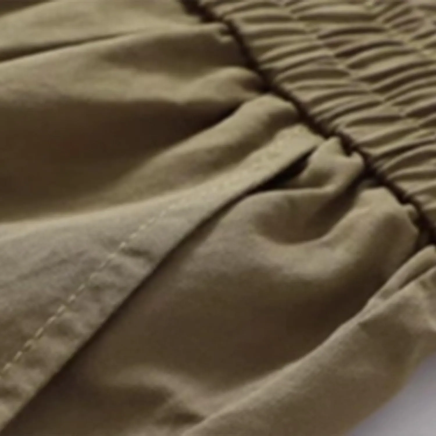 Mens Casual Cargo Pants Spring Summer Lightweight Elastic Waist Drawstring Pants Loose Fit Yoga Trousers with Pockets