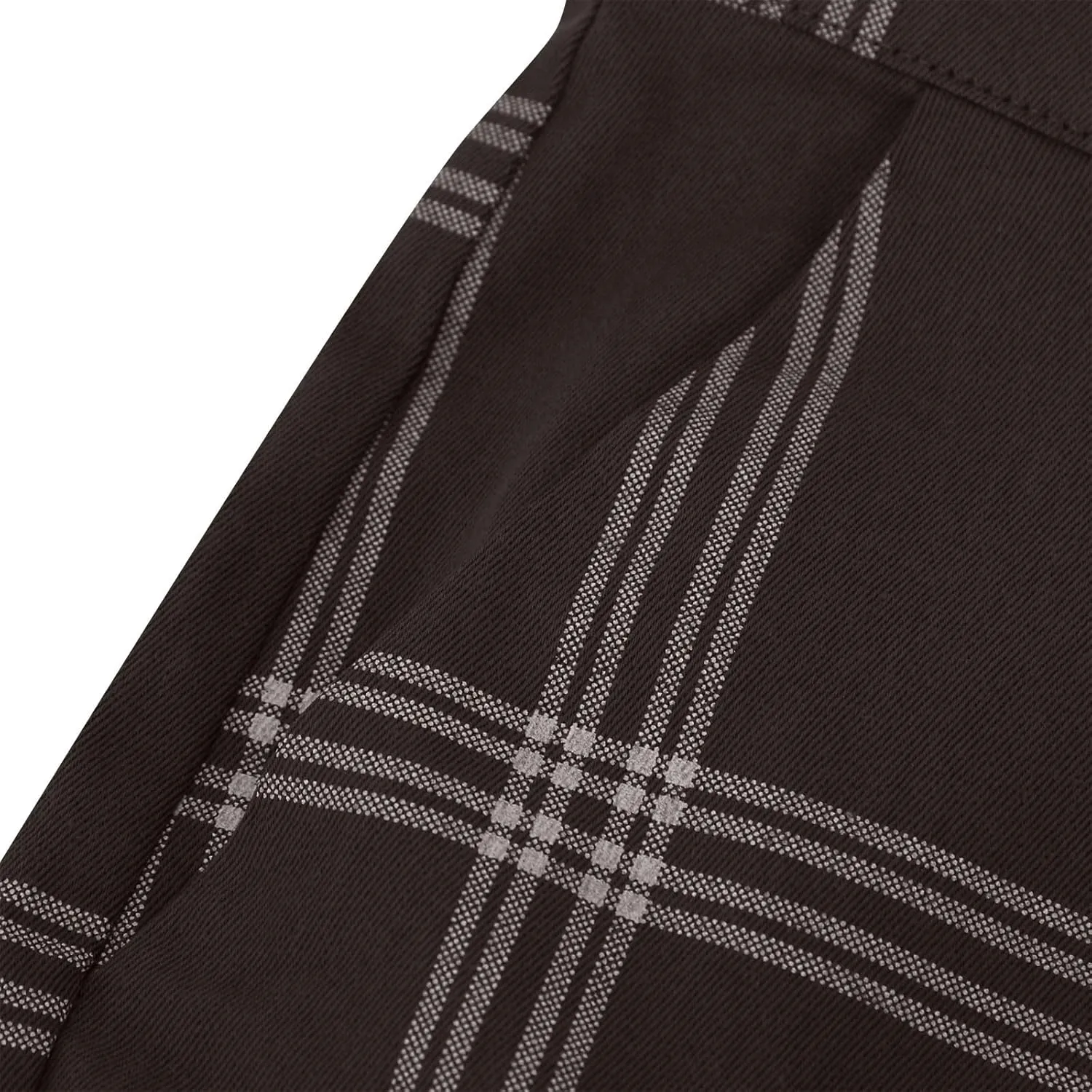 Mens Dress Pants Slim Fit Stretch Fashion Plaid Pant Skinny Leg Striped Button Work Pants Straight Casual Pants