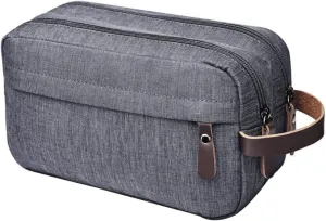 Mens Duffle Bag for Travel Large Capacity Waterproof Nylon Toiletries Bag (grey)