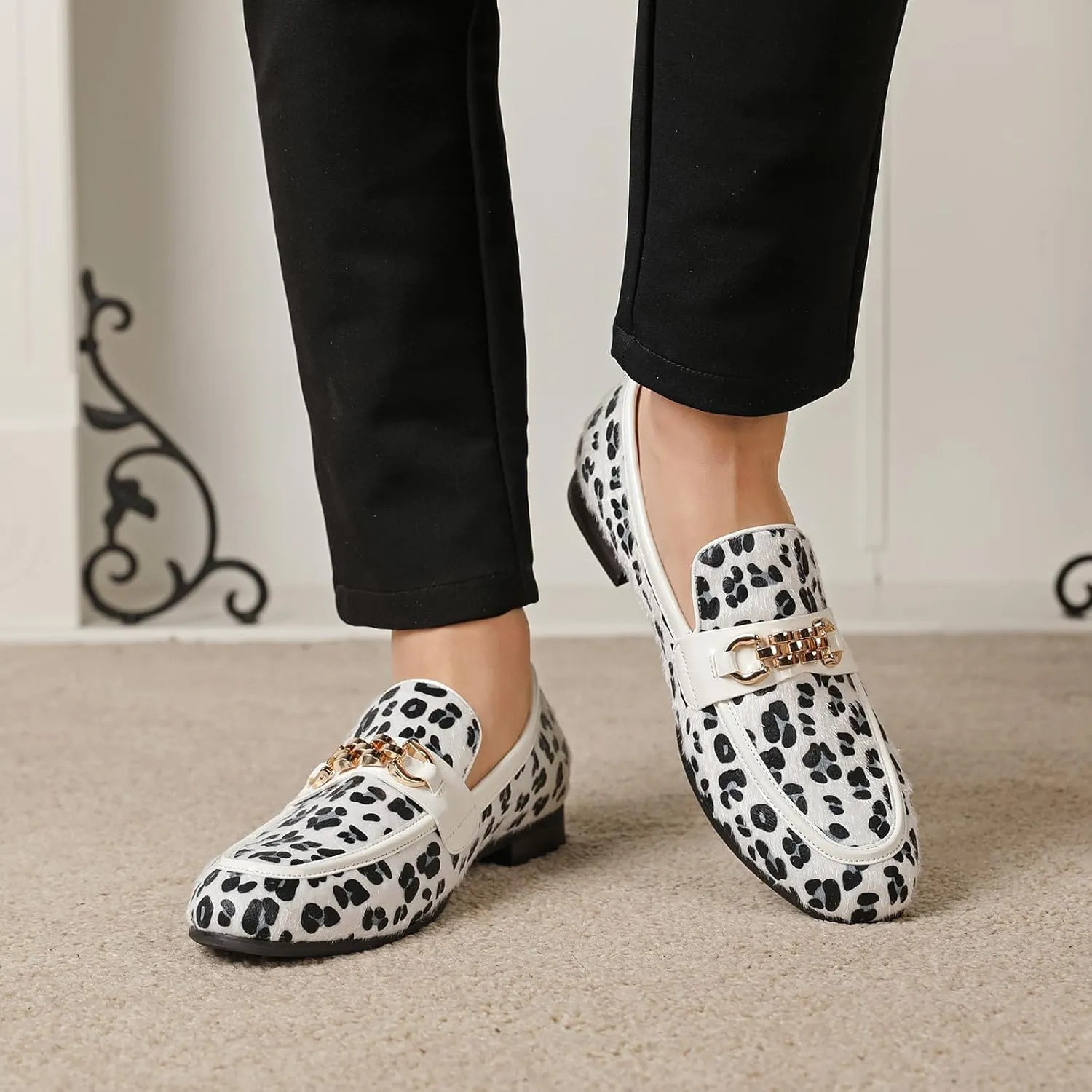 Men's Fashion Formal Velvet Loafers and Wedding Dress Shoes for Men, Penny Slip-On Smoking Luxury Men Casual Shoes