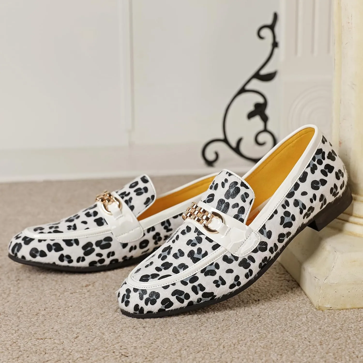 Men's Fashion Formal Velvet Loafers and Wedding Dress Shoes for Men, Penny Slip-On Smoking Luxury Men Casual Shoes