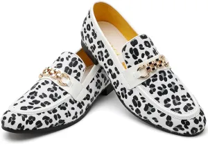 Men's Fashion Formal Velvet Loafers and Wedding Dress Shoes for Men, Penny Slip-On Smoking Luxury Men Casual Shoes