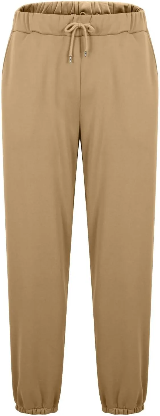 Mens Joggers Sweatpants Slim Fit Workout Training Plain Drawstring Elastic Waist Jogger Pants Cinch Bottom Pants