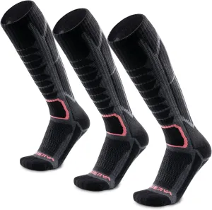Merino Wool Ski Socks for Men & Women, Knee-High Winter Thermal Snowboarding Socks Packs