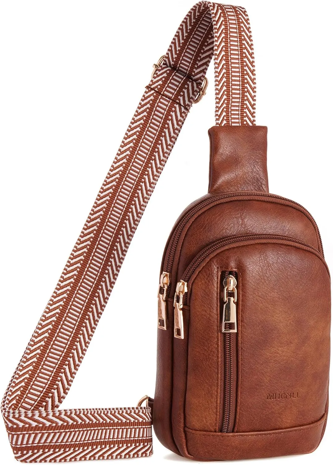 MHCNLL Small Sling Bag RFID Crossbody Purse for Women - Anti Theft Fanny Pack Chest Bag for Travel