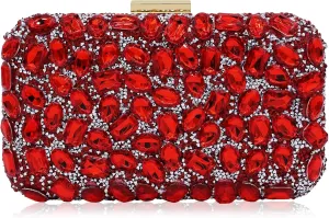 Milisente Clutch Purses For Women Crystal Clutches Evening Bags Gemstone Clutch Purse For Wedding Formal