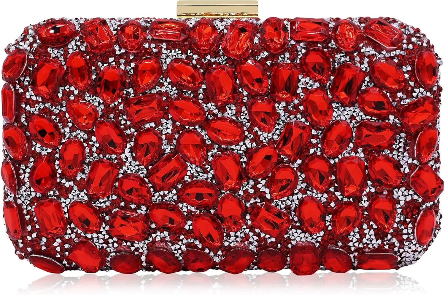 Milisente Clutch Purses For Women Crystal Clutches Evening Bags Gemstone Clutch Purse For Wedding Formal