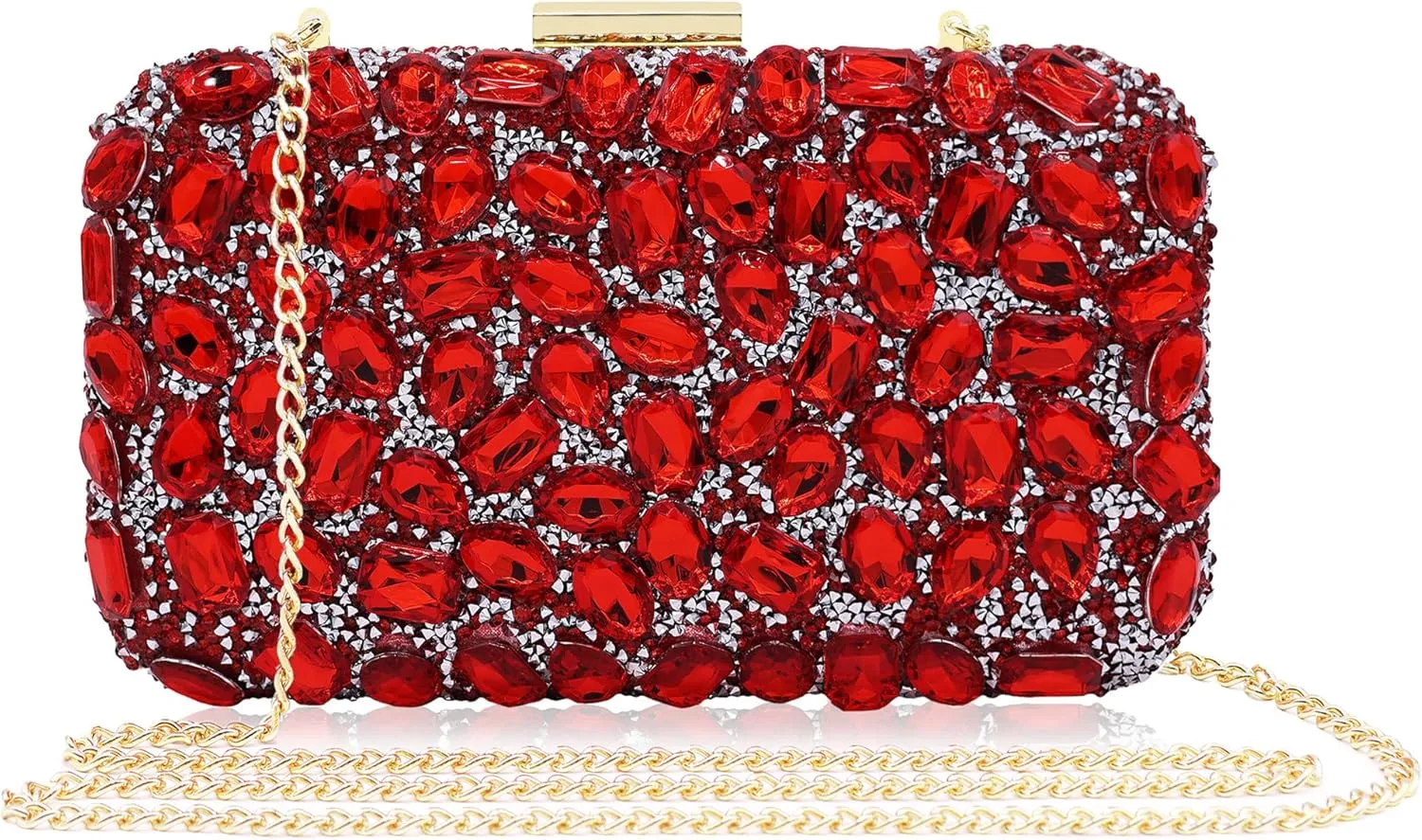 Milisente Clutch Purses For Women Crystal Clutches Evening Bags Gemstone Clutch Purse For Wedding Formal