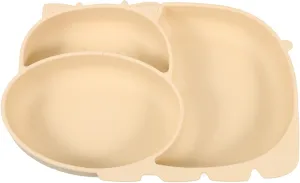 Milisten Cow Shape Silicone Bowl Cute Dinnerware with Suction Base Feeding Plate Lightweight Design for Easy Carrying present for Showers