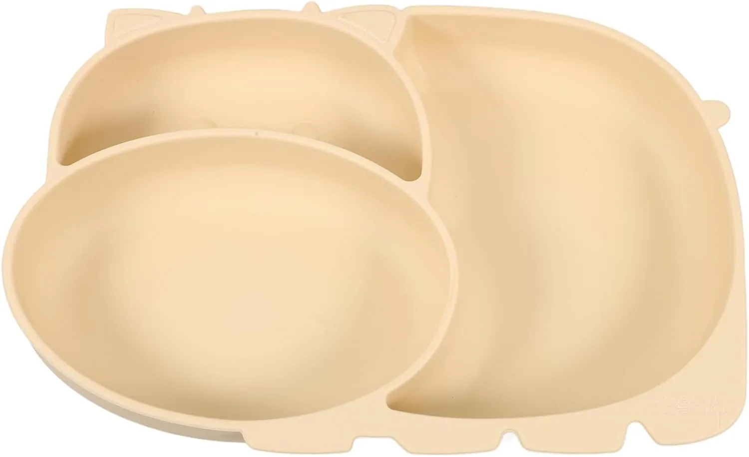 Milisten Cow Shape Silicone Bowl Cute Dinnerware with Suction Base Feeding Plate Lightweight Design for Easy Carrying present for Showers
