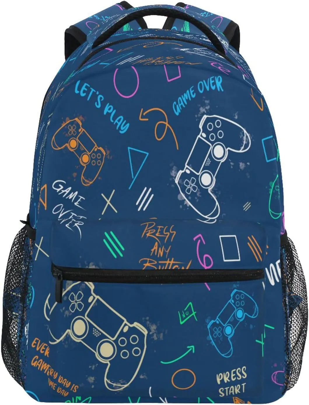 MNSRUU Toddler Backpack for Boys Girls Ages 5-13 Child Backpack Video Game Controller School Bag