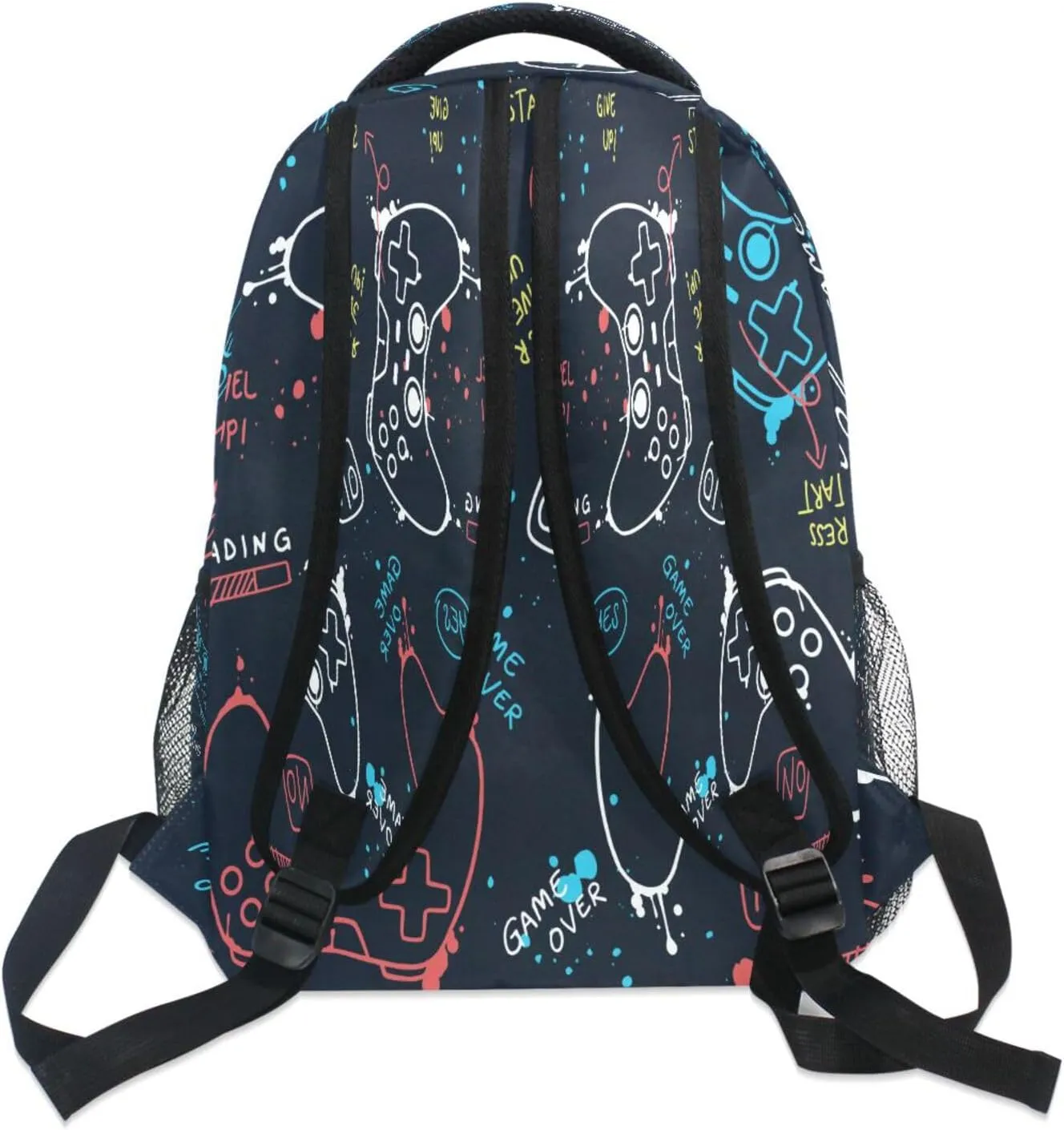 MNSRUU Video Game Backpack for 1th- 6th Grade Boy Girl,School Backpack Gamepad Toddler Bookbag
