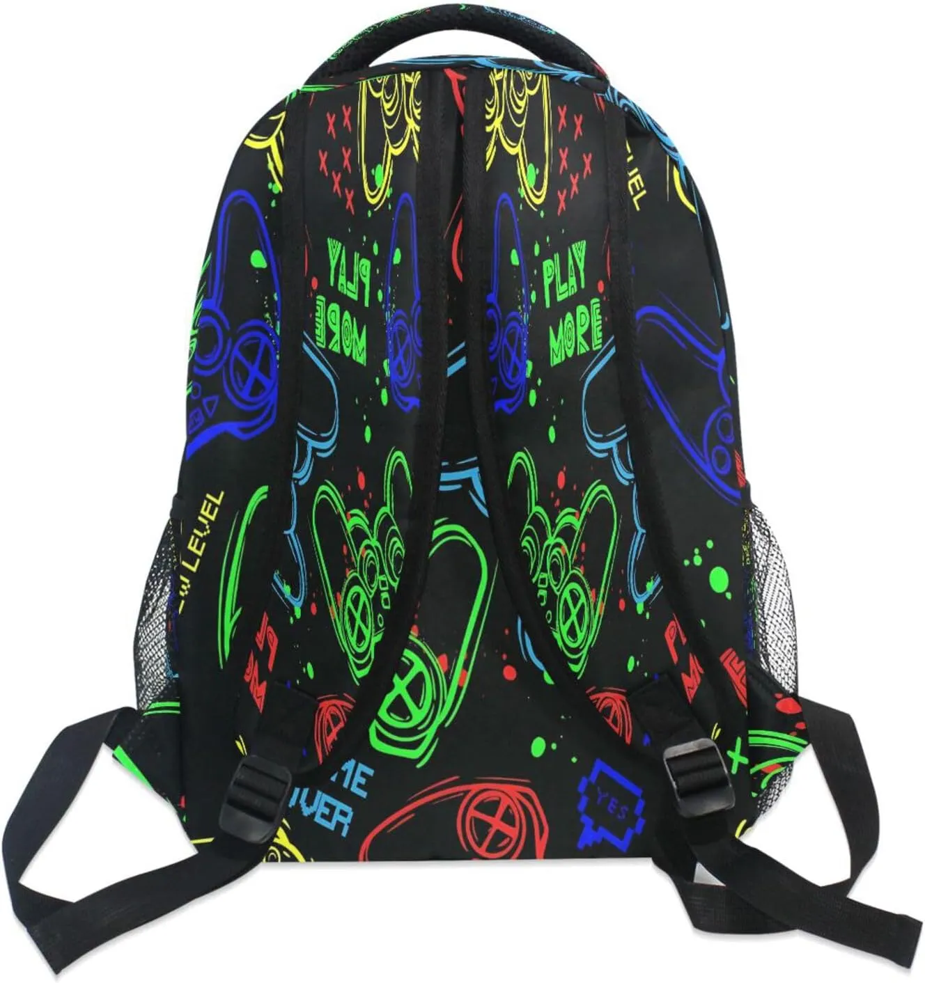 MNSRUU Video Game Backpack for School Elementary,Kid Bookbag Video Game Controller Toddler Backpack