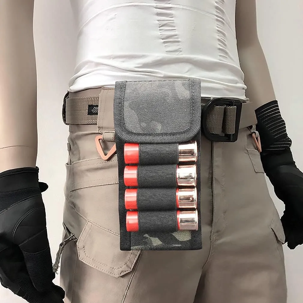 MOLLE Bullets Bag 16 Rounds Shotshell Nylon Accessory Bag for Belt Waistband Magazine