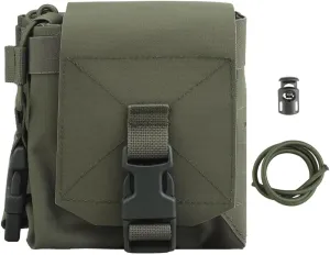Molle Large Multifunctional Sub Pouch, Tactical 5.56 Magazine Pouch Radio Storage Bag 2 in 1 for Duty Belt Vest