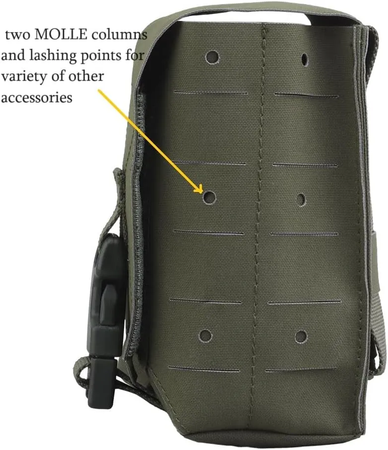 Molle Large Multifunctional Sub Pouch, Tactical 5.56 Magazine Pouch Radio Storage Bag 2 in 1 for Duty Belt Vest