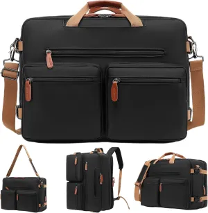 MOLNIA Expandable Laptop Backpack, 3 in 1 Laptop Bag, 17.3 inch Computer Backpack, Multi-functional Travel Bag, 2022 New Version for Business Casual Travel College School, Men/Women,Black