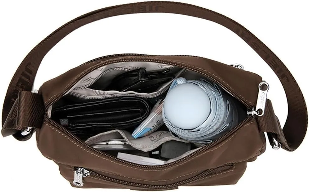Molodo Women'Bag Versatile Nylon Crossbody Bag Large Capacity Multi-pocket Shoulder Bag Ladies Commuting Bag Travel Bag