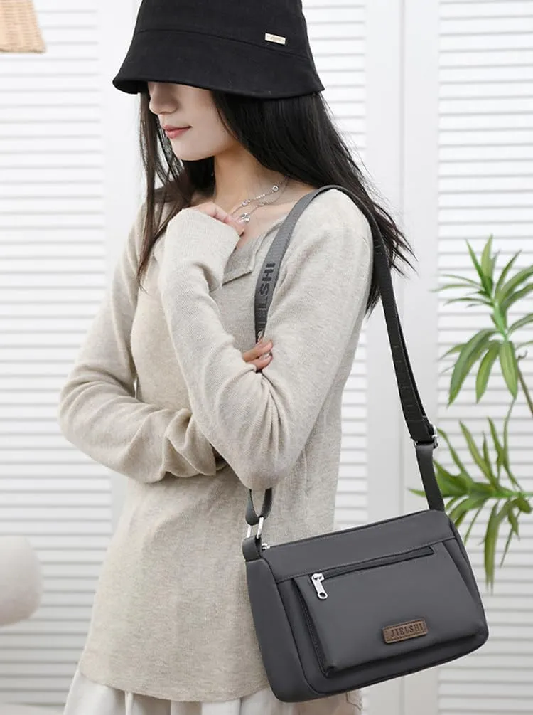 Molodo Women'Bag Versatile Nylon Crossbody Bag Large Capacity Multi-pocket Shoulder Bag Ladies Commuting Bag Travel Bag