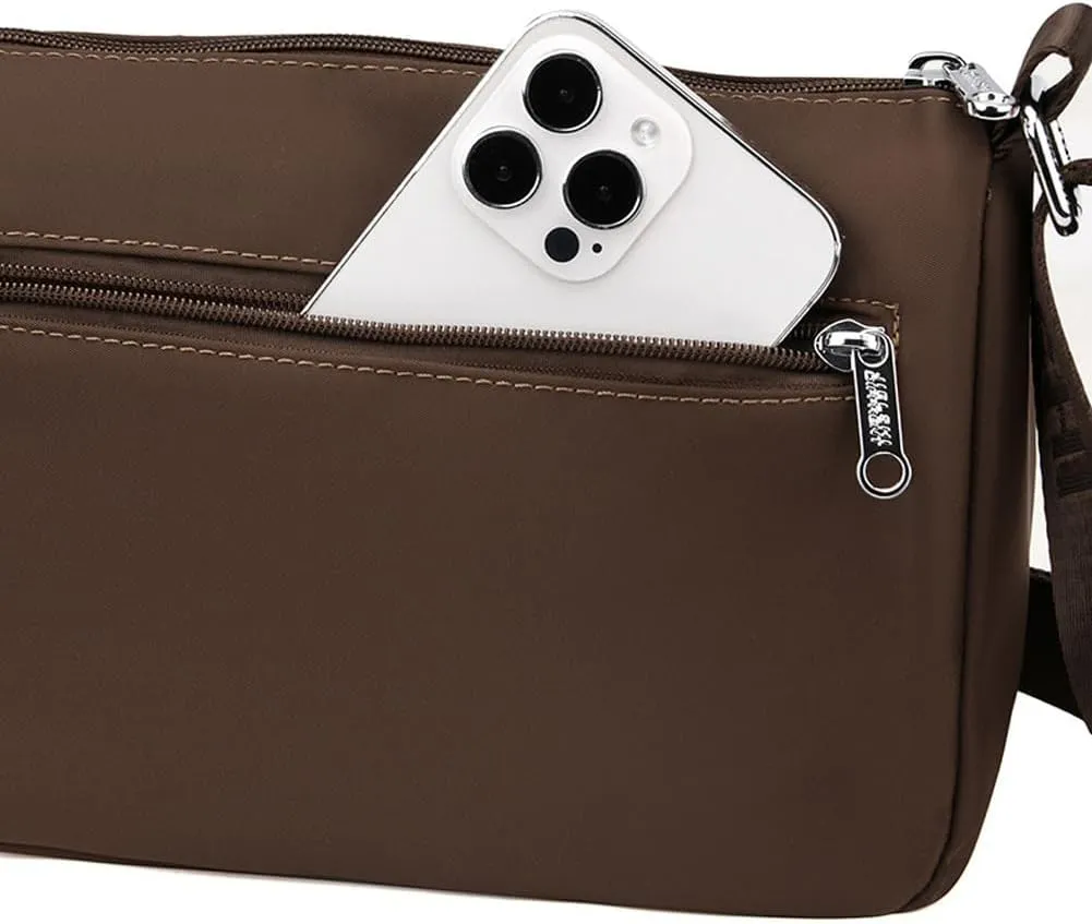Molodo Women'Bag Versatile Nylon Crossbody Bag Large Capacity Multi-pocket Shoulder Bag Ladies Commuting Bag Travel Bag