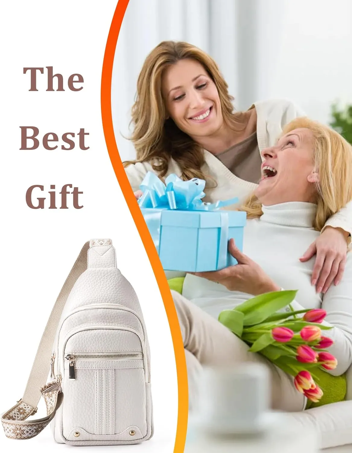 Mothers Day Gifts for Mom Wife Crossbody Bag Gifts for Women Birthday Gifts for Wife Small Crossbody Sling Bags Fanny Pack Chest Bag Travel Purse Anti Theft
