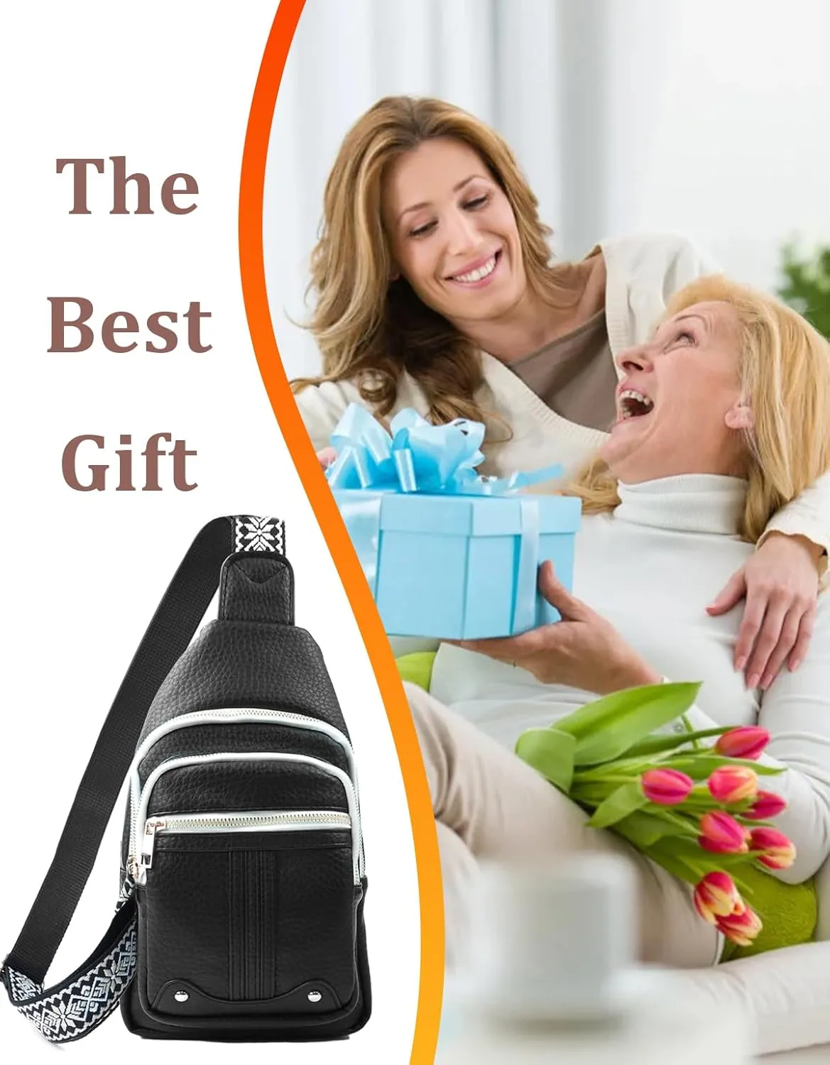 Mothers Day Gifts for Wife Mom Crossbody Bag Cute Mom Gift Ideas from Daughter Son Husband Anniversy Birthday Gifts for Women Small Sling Bags Fanny Pack