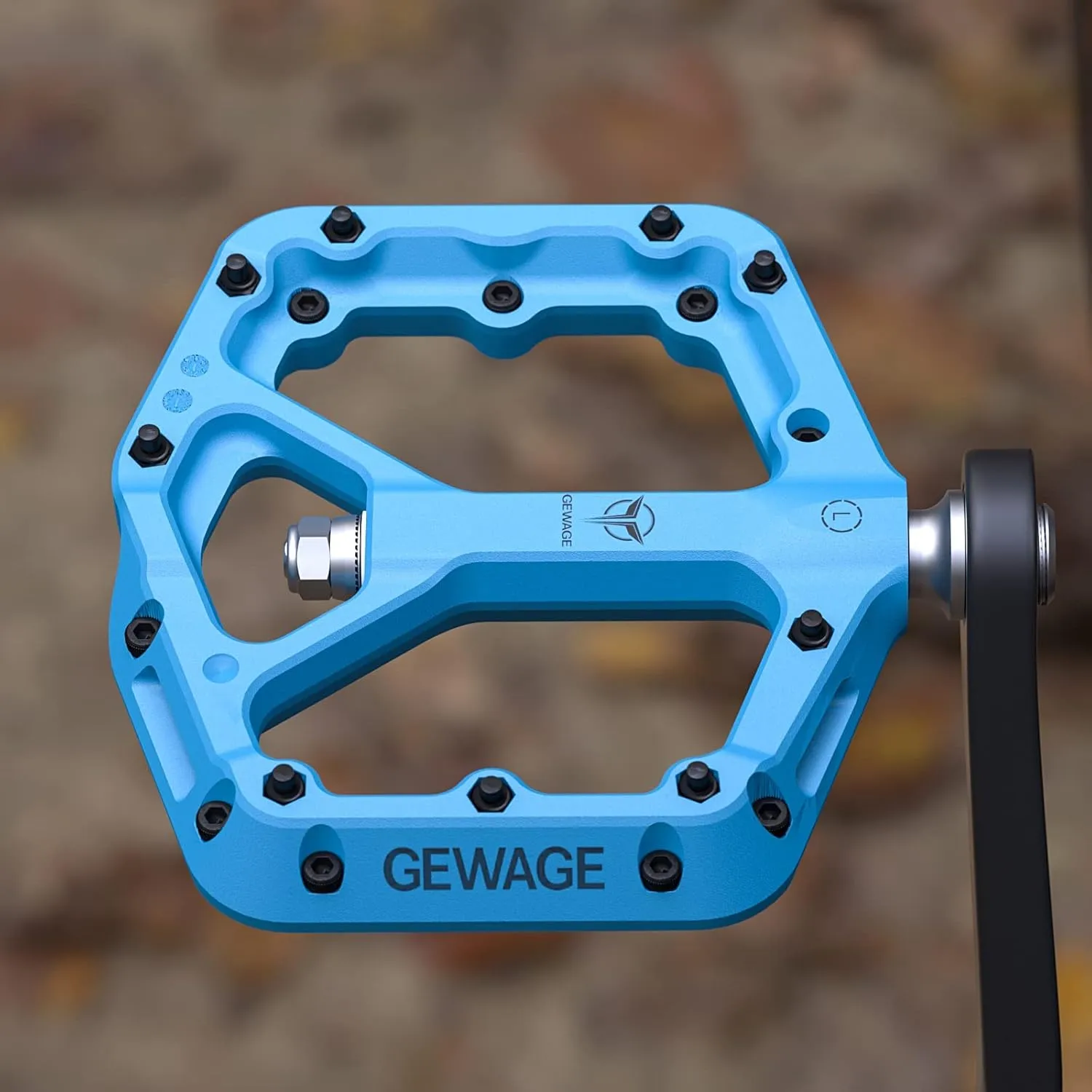 Mountain Bike Pedals - 9/16" Nylon Fiber Bicycle Flat Pedals -Bicycle Platform Pedals for Road Mountain BMX MTB Bike