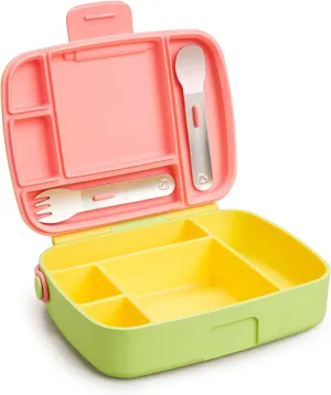 Munchkin® Lunch™ Bento Box for Kids, Includes Utensils, Yellow
