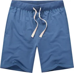 Muscularfit Mens Shorts Casual Stretch Cotton Drawstring Shorts Loose Fit Zipper Pockets Athletic Shorts Summer Beach Shorts